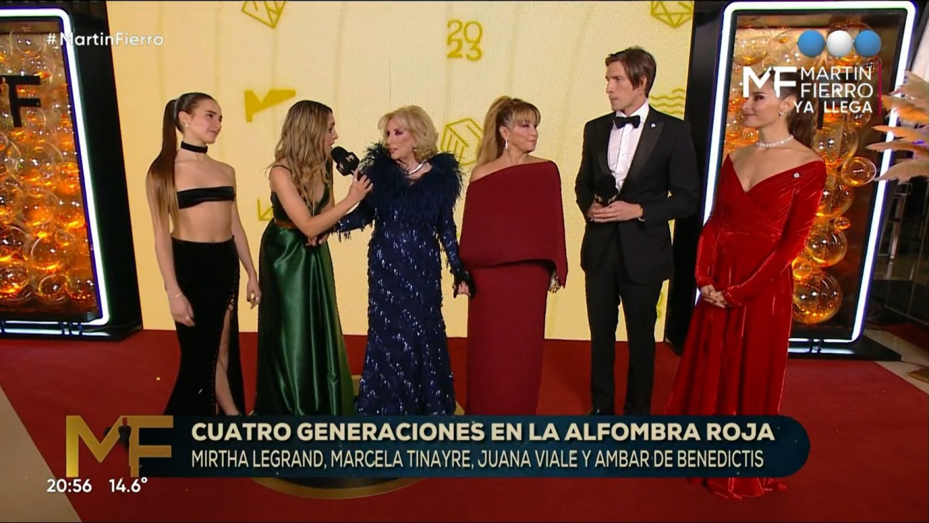 Plumas y brillos: los looks de la Alfombra Roja de los Martín Fierro